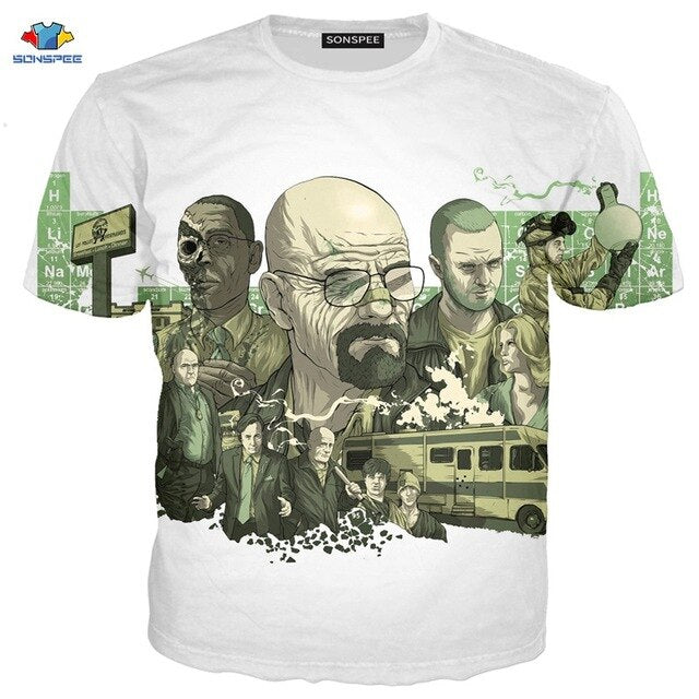 3D Breaking Bad T-Shirt