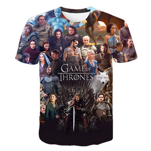 3D Game Of Thrones T-shirt