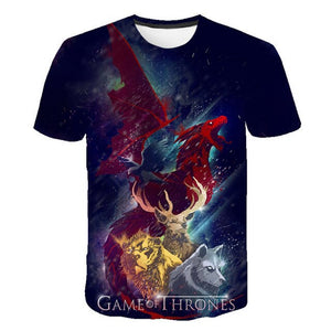 3D Game Of Thrones T-shirt