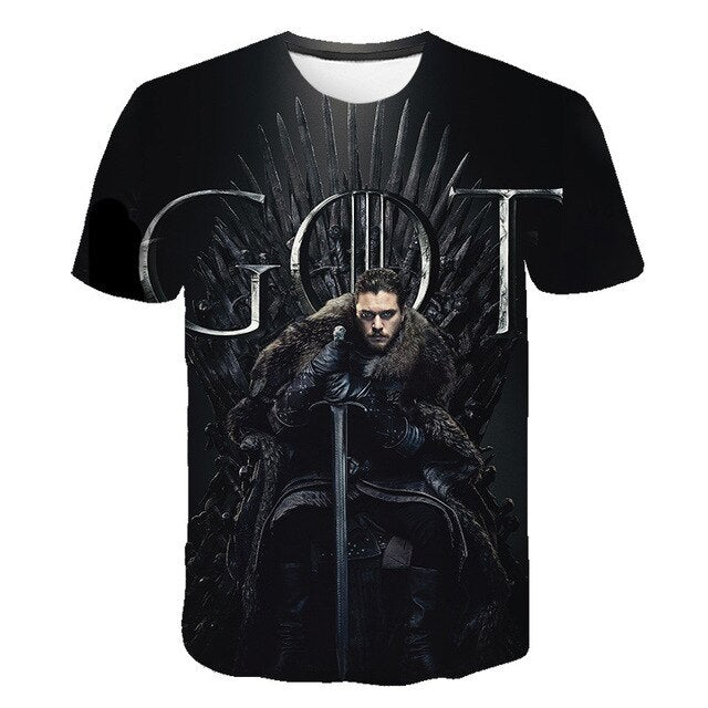 3D Game Of Thrones T-shirt