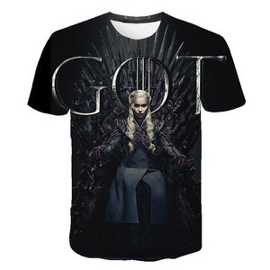 3D Game Of Thrones T-shirt