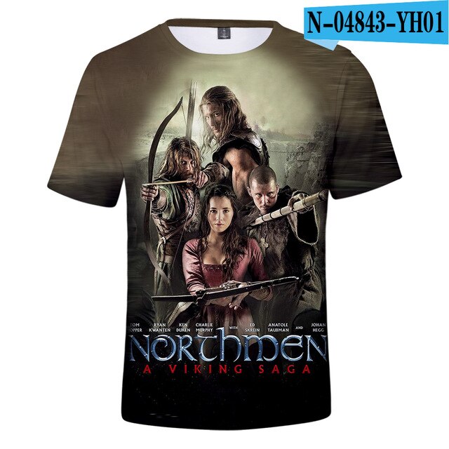 Vikings 3D T-Shırt