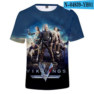 Vikings 3D T-Shırt