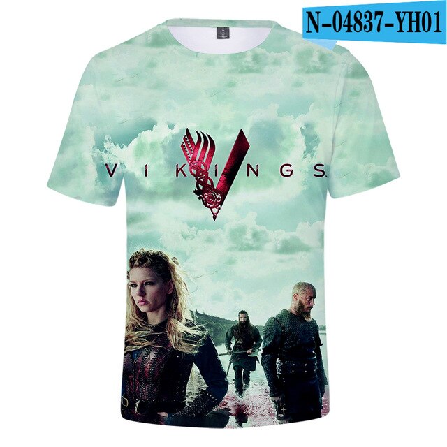 Vikings 3D T-Shırt