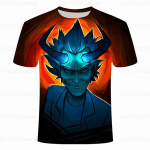 3D Rick and Morty Cartoon T-shirt