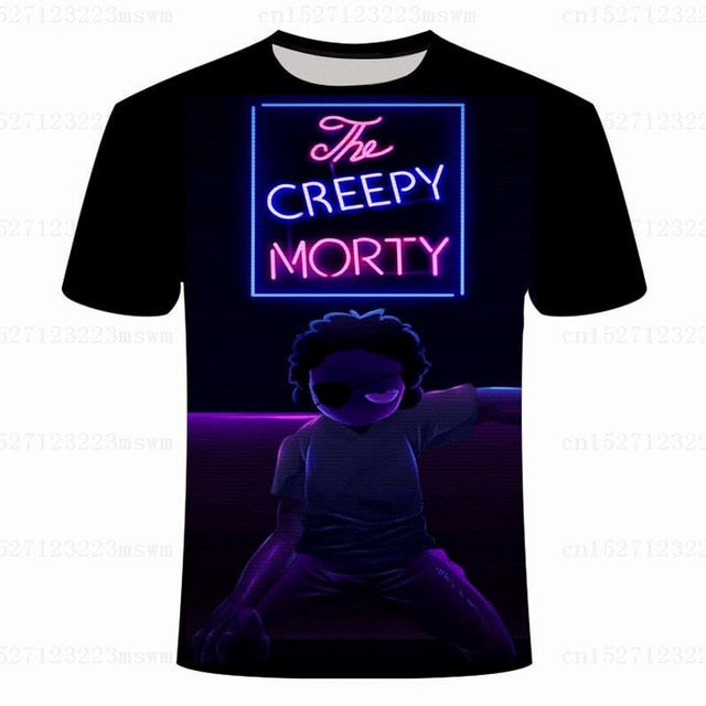 3D Rick and Morty Cartoon T-shirt