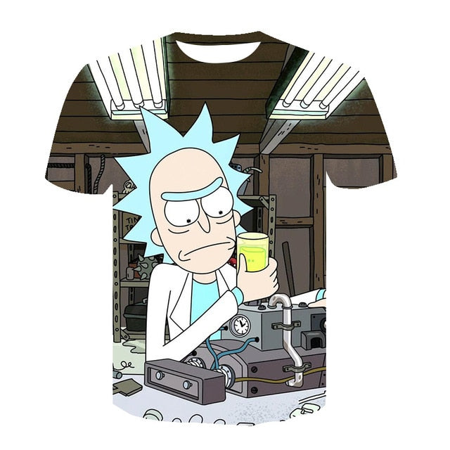 3D Rick and Morty T-Shirt