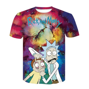 3D Cartoon Rick And Morty T-Shirt