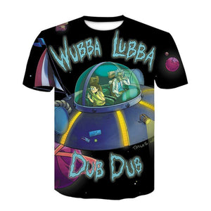 3D Cartoon Rick And Morty T-Shirt