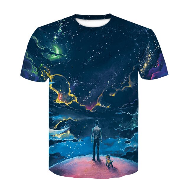 3D Cartoon Rick And Morty T-Shirt