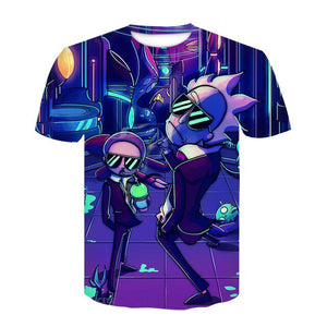 3D Cartoon Rick And Morty T-Shirt