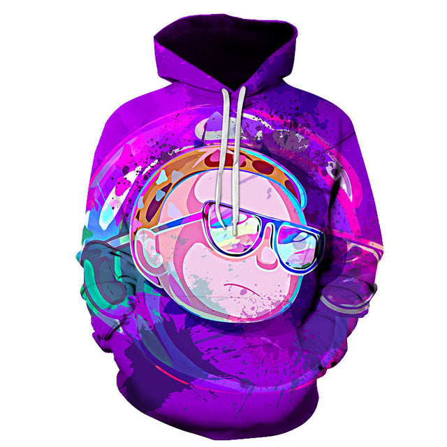 3D Rick and Morty Hoodies