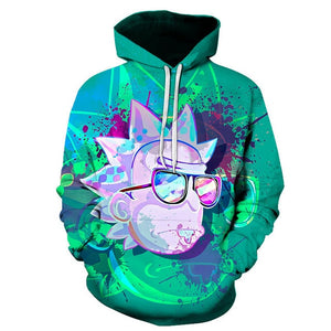 3D Rick and Morty Hoodies