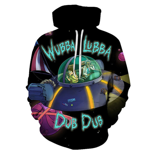 3D Rick and Morty Hoodies