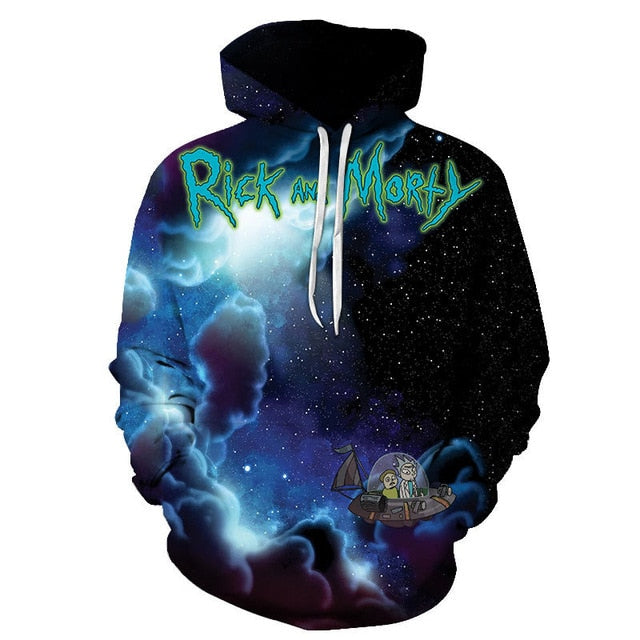 3D Rick and Morty Hoodies