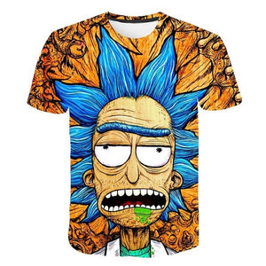 3D  Ricky And Morty Cartoon Tshirt