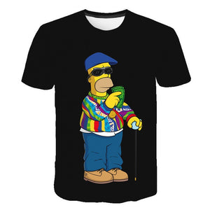 3D  Ricky And Morty Cartoon Tshirt