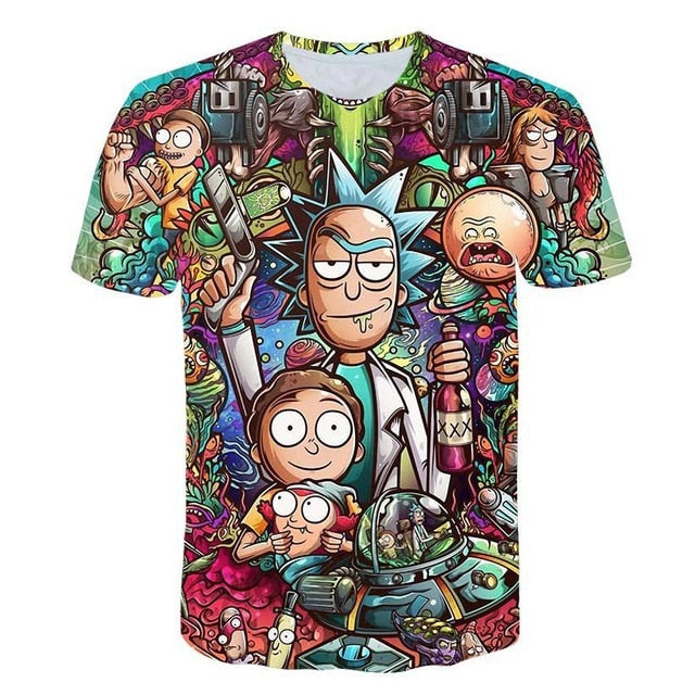 Rick And Morty 3D T-Shirt