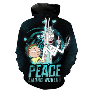 3D Rick and Morty Hoodies