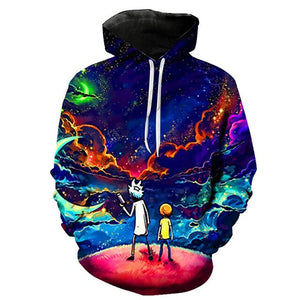 3D Rick and Morty Hoodies