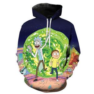 3D Rick and Morty Hoodies