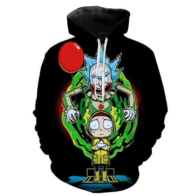 3D Rick and Morty Hoodies