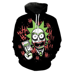 3D Rick and Morty Hoodies