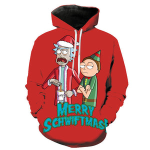 3D Rick and Morty Hoodies