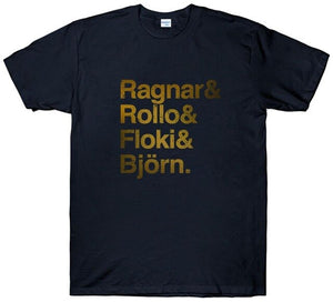 Ragnar & Rollo & Floki & Bjorn Vikings T Shirt