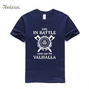 Die In Battle And Go To Valhalla Vikings Tshirt