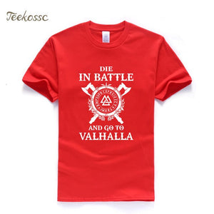 Die In Battle And Go To Valhalla Vikings Tshirt