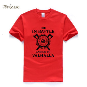 Die In Battle And Go To Valhalla Vikings Tshirt