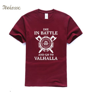 Die In Battle And Go To Valhalla Vikings Tshirt